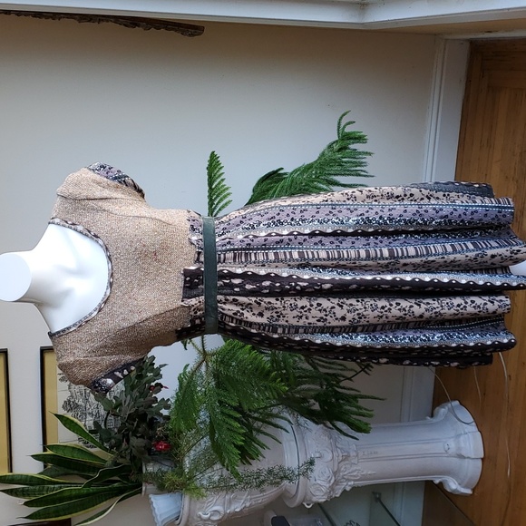 Lulu H Paris Knit Patchwork Dress Size Small/Medium - Picture 1 of 10